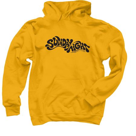 Sunday Night Music Club, a Gold Pullover Hoodie
