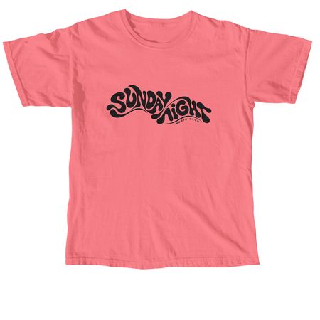 Sunday Night Music Club, a Watermelon Comfort Colors Unisex Tee