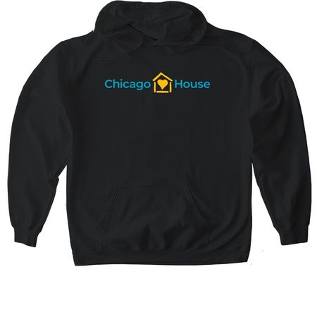 Chicago House and Social Service Agency, a Black Gildan Softstyle Pullover Hoodie