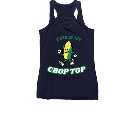 This is my Crop Top&nbsp;, a Navy Women's Racerback