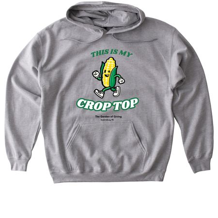This is my Crop Top&nbsp;, a Sport Grey Gildan Softstyle Pullover Hoodie