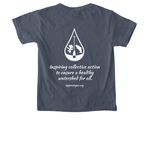 Upper Sugar River, a Denim Comfort Colors Youth Tee (back-view)
