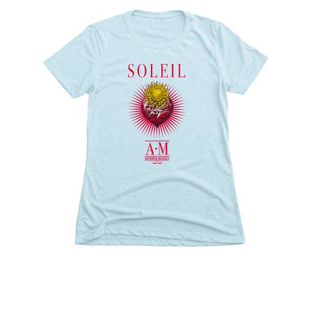 Authored Majesty Soleil, a Ice Blue Women's Slim Fit Tee