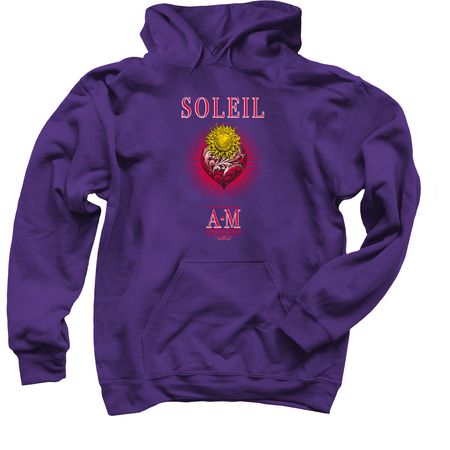 Authored Majesty Soleil, a Purple Pullover Hoodie