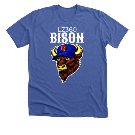 Bison shirt 2, a Solid True Royal Premium Unisex Tee