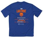 Lakefront T1D T-Shirt, a True Royal Classic Performance Tee (back-view)