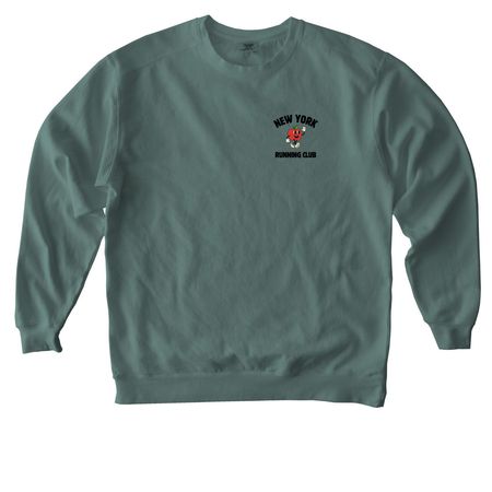 New York City Running Club, a Blue Spruce Comfort Colors Crewneck Sweatshirt