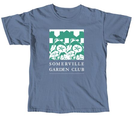 Somerville Garden Club Shirt, a Blue Jean Comfort Colors Unisex Tee