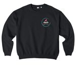Follow Me To The Barre, a Black Stanley/Stella Ledger Dry Crewneck Sweatshirt (back-view)