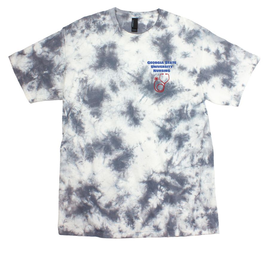 GSU Nursing&nbsp;, a Grey Crystal Tie Dye Tee