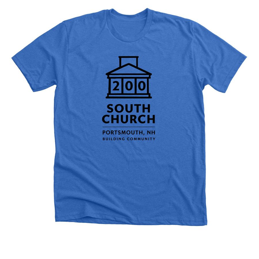 SC 200th | Peaceful, Fair, & Free, a Heather True Royal Premium Unisex Tee