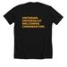 Queer Your Faith, Unitarian Universalist, a Solid Black Blend Premium Unisex Tee (back-view)
