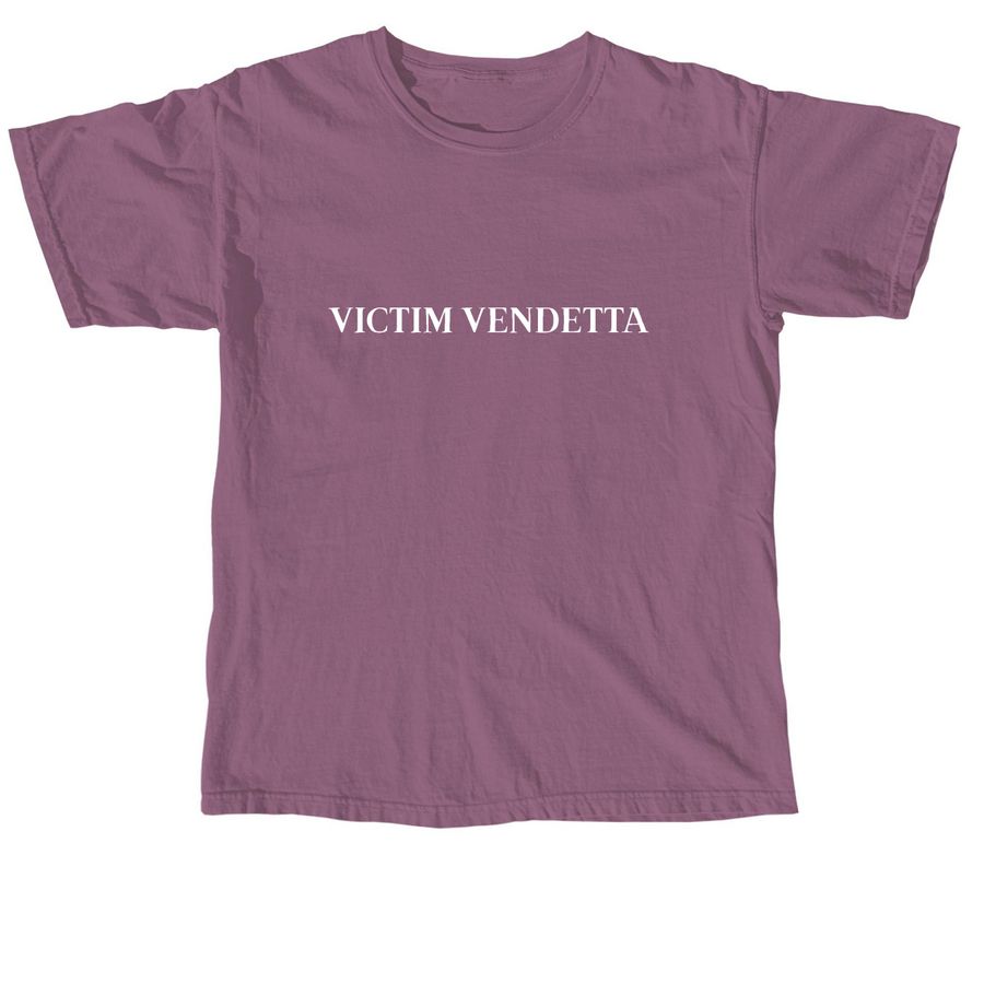Victim Vendetta, a Berry Comfort Colors Unisex Tee