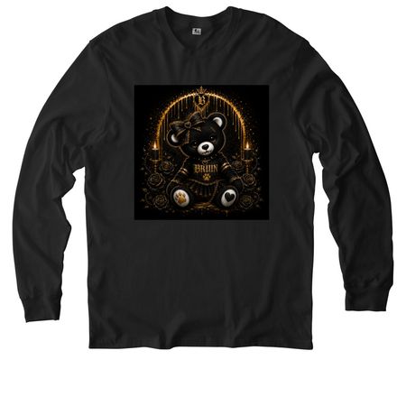A little bite of school spirit&nbsp;, a Deep Black Allmade Organic Cotton Long Sleeve Tee