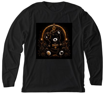 A little bite of school spirit&nbsp;, a Solid Black Blend Premium Long Sleeve Tee
