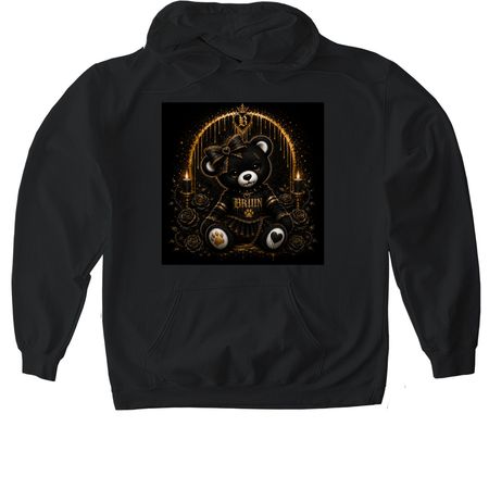 A little bite of school spirit&nbsp;, a Black Gildan Softstyle Pullover Hoodie