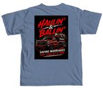 Small family business&nbsp;, a Blue Jean Comfort Colors Unisex Tee (back-view)