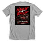 Small family business&nbsp;, a Athletic Heather Premium Unisex Tee (back-view)