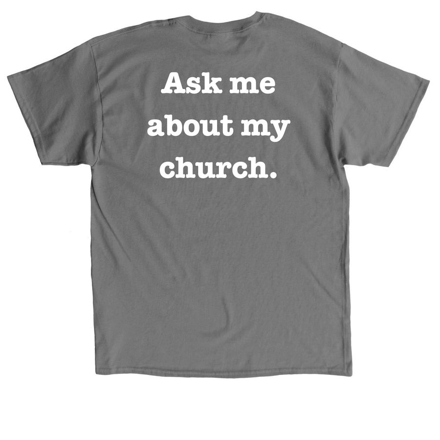 COG, a Charcoal Classic Unisex Tee (back-view)