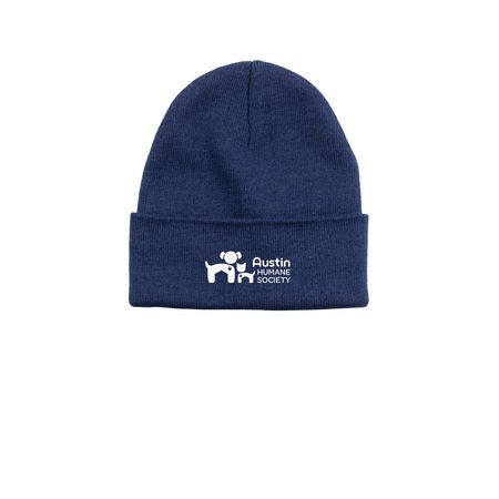 AHS Logo Beanie, a Azure Printed Base Camp Beanie