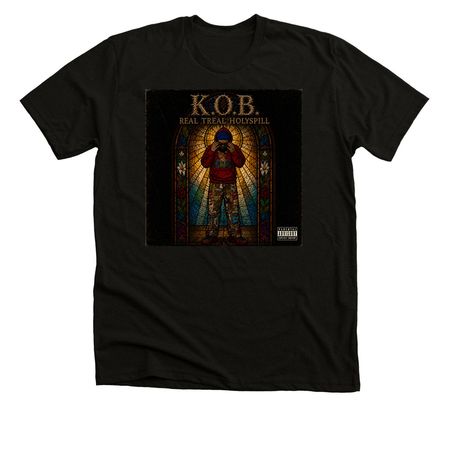 K.O.B. REAL TREAL HOLYSPILL MERCH&nbsp;, a Solid Black Blend Premium Unisex Tee