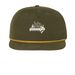 Logo Hat, a Loden/ Amber Gold Printed Umpqua Snapback Cap