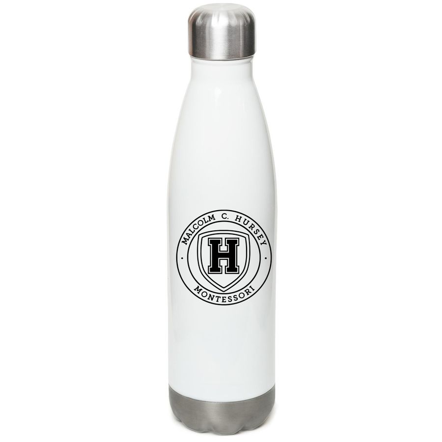 Stainless Steel Water Bottle, a White Stainless Steel Water Bottle