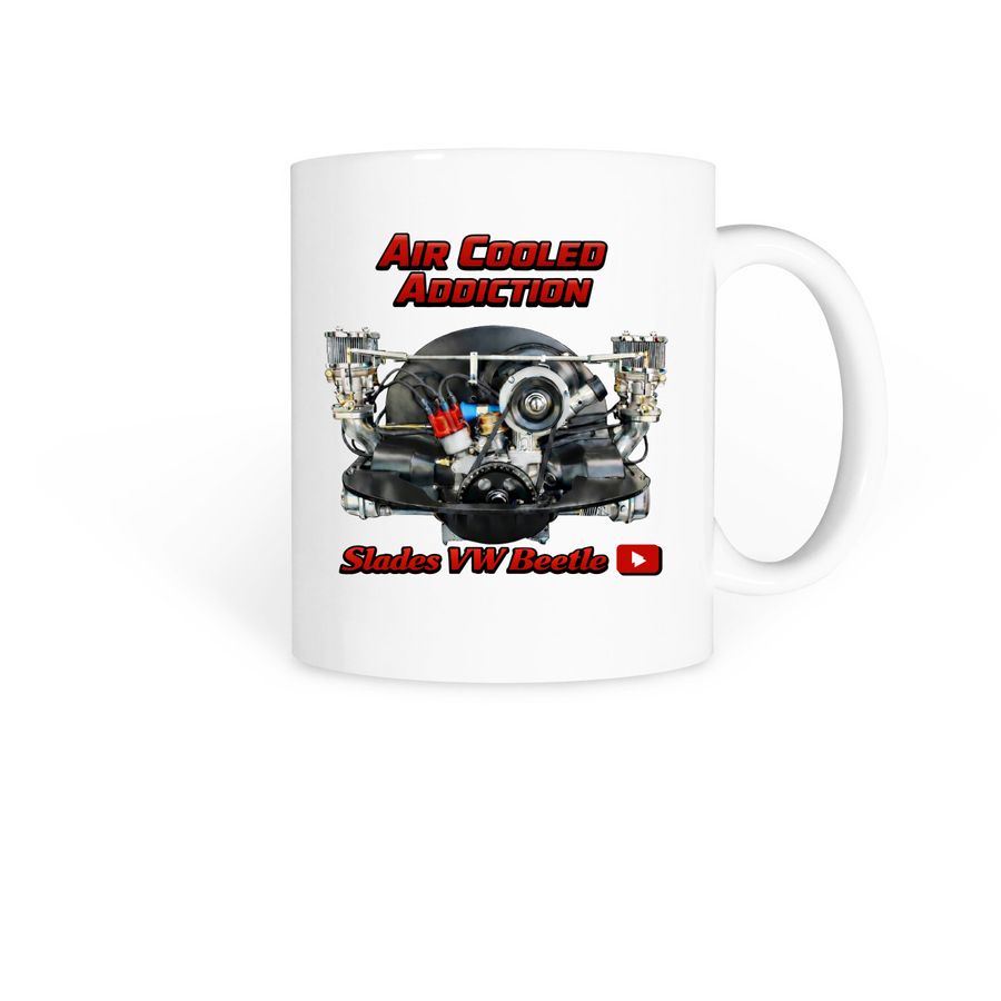 Air Cooled Addict Coffee Mugs, a White Coffee Mug
