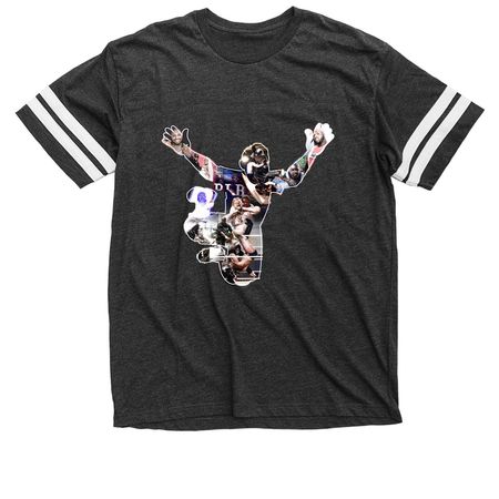 THIS IS IT COLLECTION, a Vintage Smoke / White Football Jersey Tee