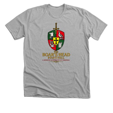 Sword & Shield, a Athletic Heather Premium Unisex Tee