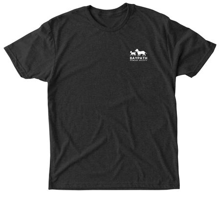 Baypath Humane Society - Small Logo Tee, a Vintage Black Triblend Unisex Tee