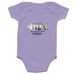 SPCR Littles, a Lavender Infant Onesie (back-view)