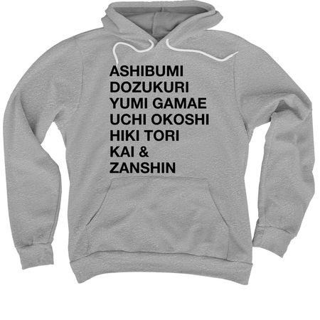 NYBA KYUDO-SHICHIDO: THE SEVEN COORDINATIONS, a Athletic Heather Premium Pullover Hoodie