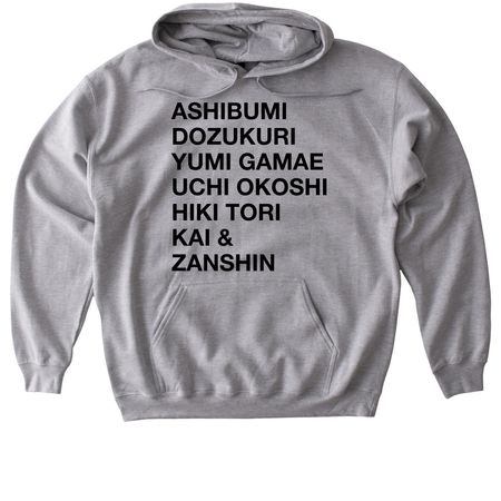 NYBA KYUDO-SHICHIDO: THE SEVEN COORDINATIONS, a Sport Grey Gildan Softstyle Pullover Hoodie