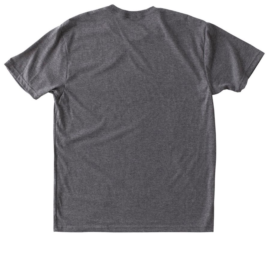 TriBlend adult/youth, a Premium Heather Triblend Unisex Tee (back-view)