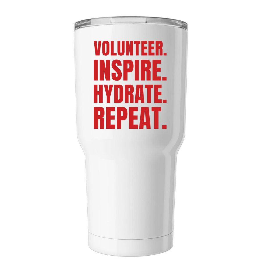 10 Year Anniversary 30 oz Tumbler, a White Insulated Tumbler