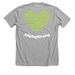 Abby?s Army&nbsp;, a Athletic Heather Premium Unisex Tee (back-view)