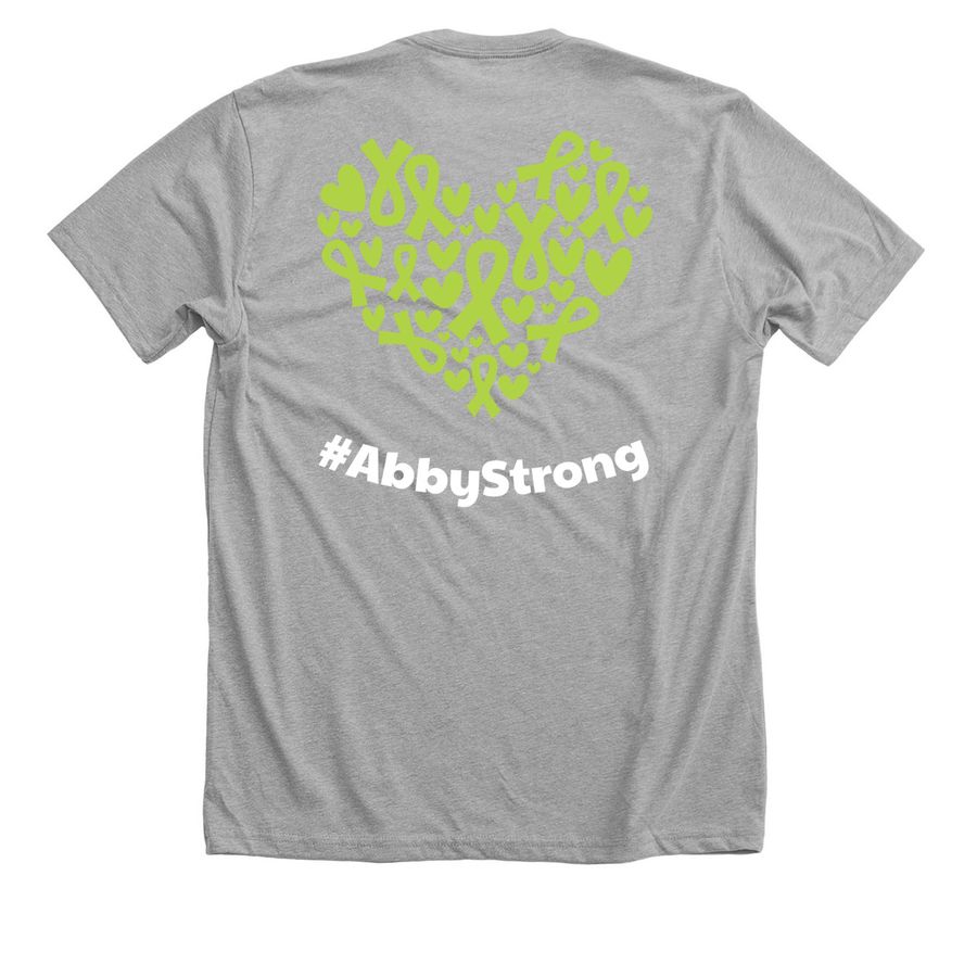 Abby?s Army&nbsp;, a Athletic Heather Premium Unisex Tee (back-view)