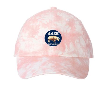 AAZKSF Hats, a Light Pink Printed Tie Dye Baseball Hat