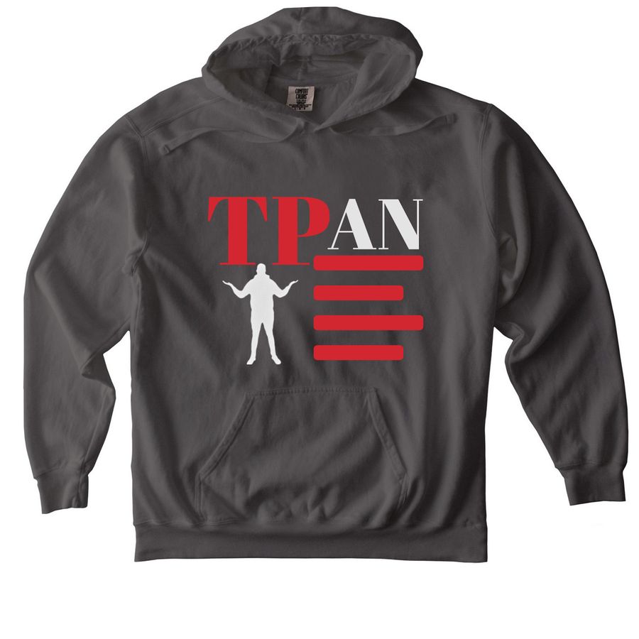 TPAN, a Pepper Comfort Colors Pullover Hoodie