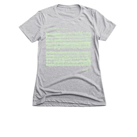 2026 Marlboro Bach Shirts, a Dark Heather Grey Women's Slim Fit Tee