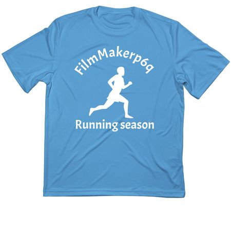 FilmMakerp6q running shirt, a Carolina Blue Classic Performance Tee