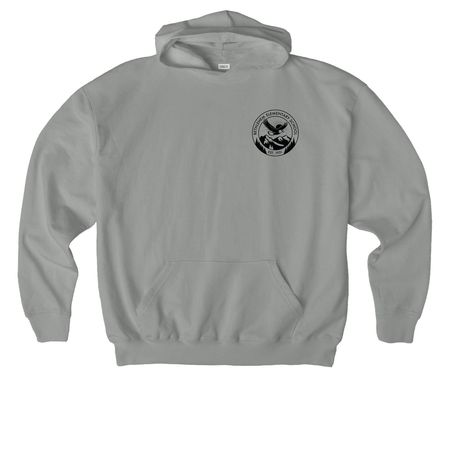 Eco-Friendly & 100% Cotton - Black Logo, a Misty Grey Stanley/Stella Cooper Dry Pullover Hoodie