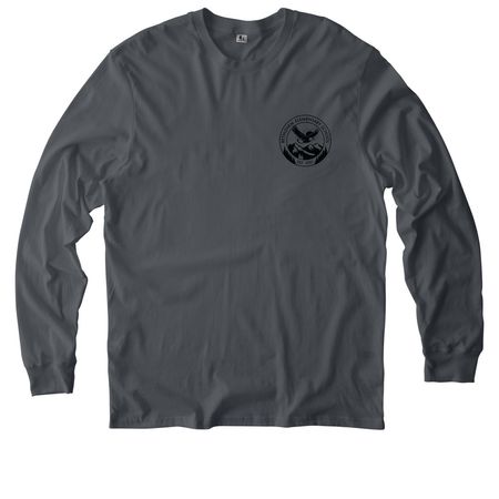 Eco-Friendly & 100% Cotton - Black Logo, a Terrain Grey Allmade Organic Cotton Long Sleeve Tee