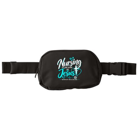 Nursing in The Name of Jesus - Hip Pack&nbsp;, a Deep Black Matte Hip Pack