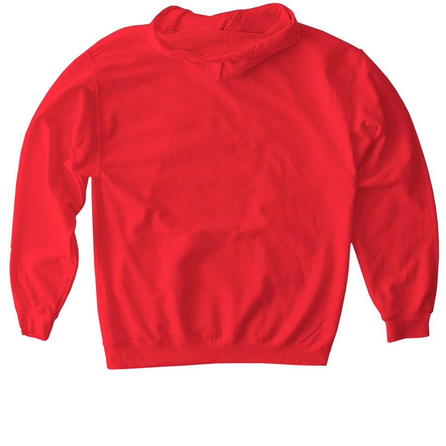 just buy yourself the damn books (black text), a Red Gildan Softstyle Pullover Hoodie (back-view)