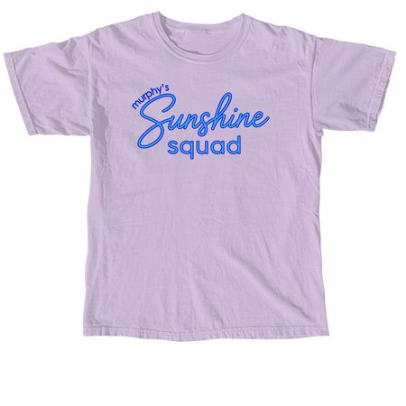 Sunshine Script | Adult & Youth Styles, a Orchid Comfort Colors Unisex Tee