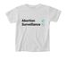 Abortion Yes! Surveillance No! - White Tee, a White Comfort Colors Youth Tee