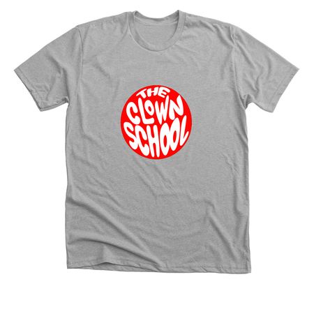 The Clown School, a Athletic Heather Premium Unisex Tee
