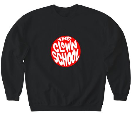 The Clown School, a Black Softstyle Crewneck Sweatshirt